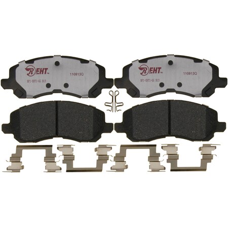 R/M Brakes BRAKE PADS OEM OE Replacement Hybrid Technology Includes Mounting Hardware EHT866H